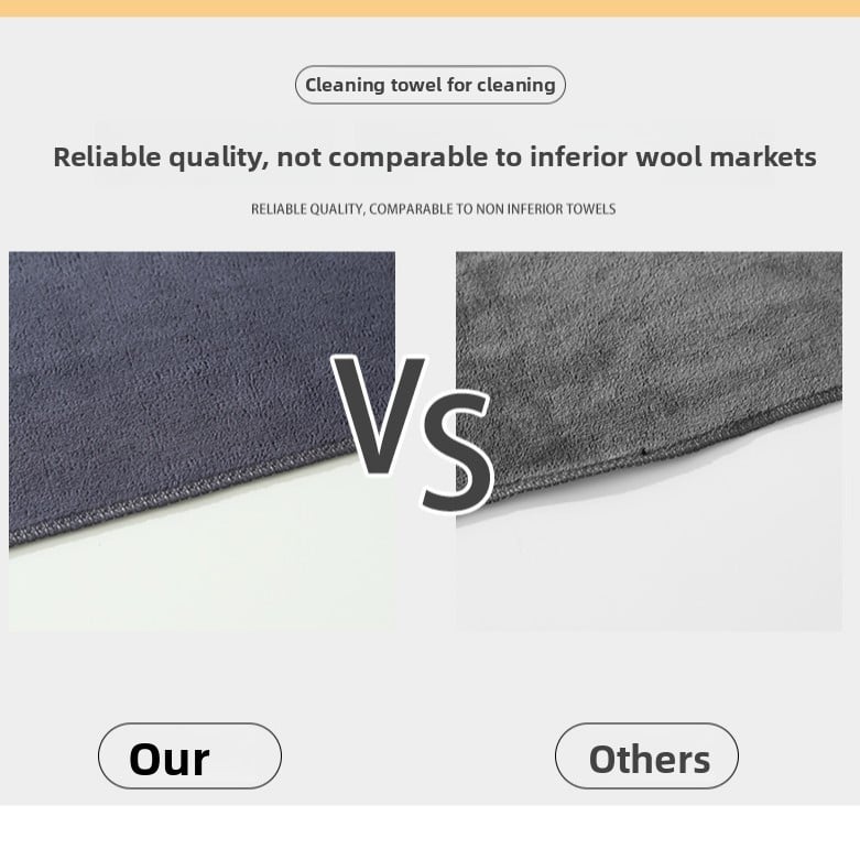 Thick cleaning towel